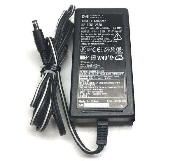 HP 18V 2.23A AC Adapter for Printers - Various Models - 0950-2880