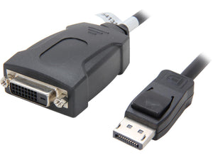 C2G Cables to Go 54131 DisplayPort 1.1 Male to DVI-D Female Adapter Cable, 8"
